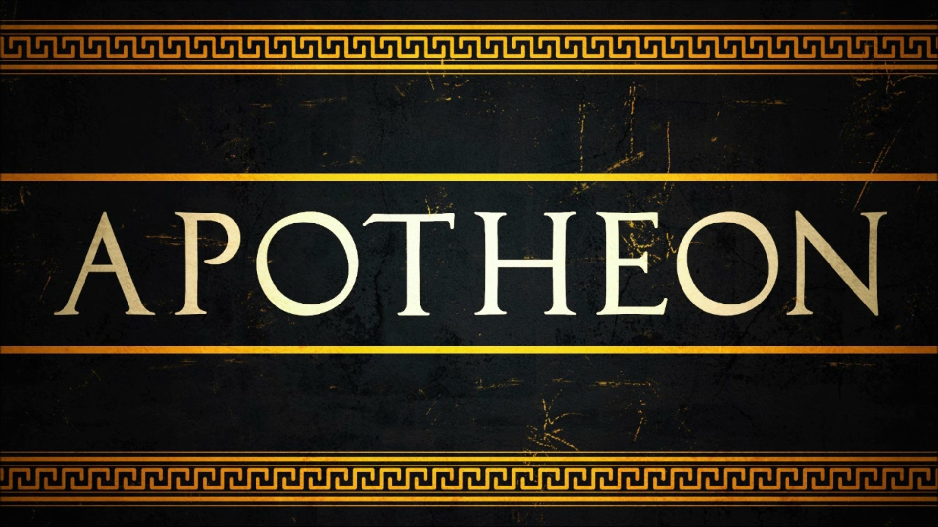 The title screen of Apotheon