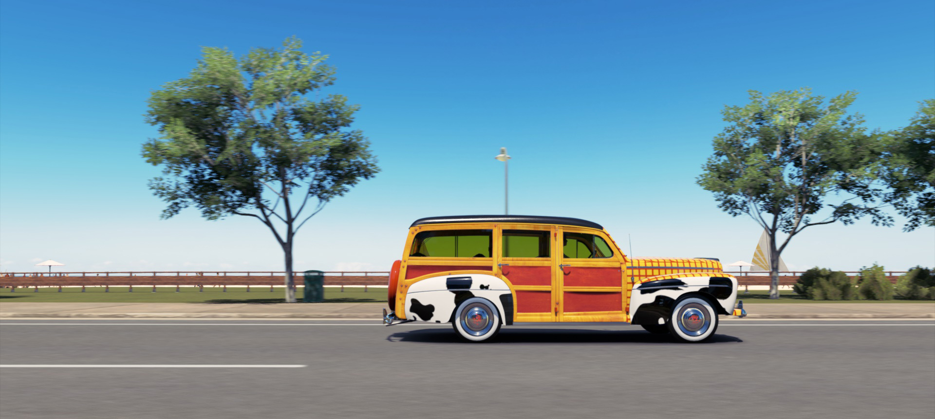 A van race in Forza Horizon 3