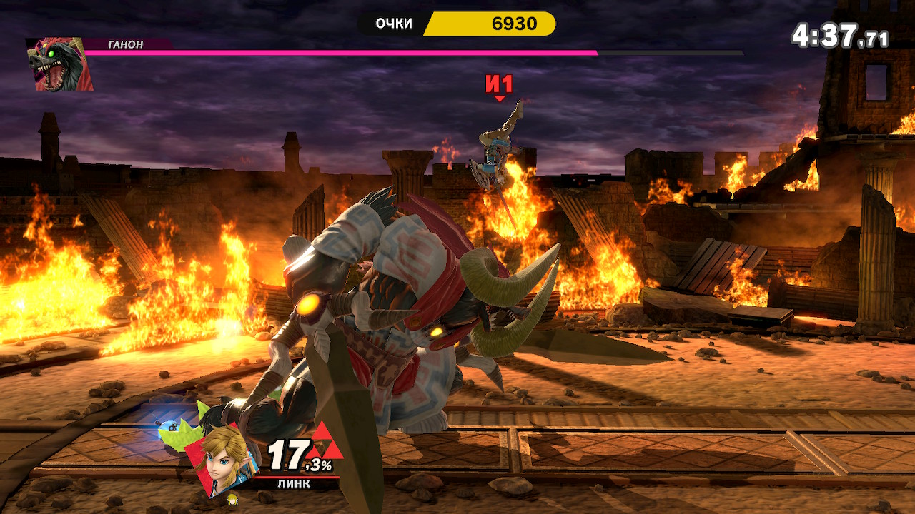 Epic battle between Link and Ganon