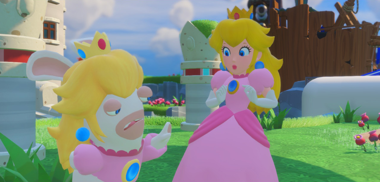 Peach in the midst of battle