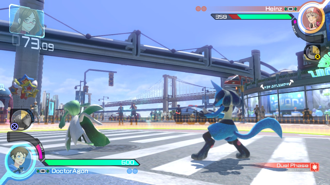 Lucario's intense stance