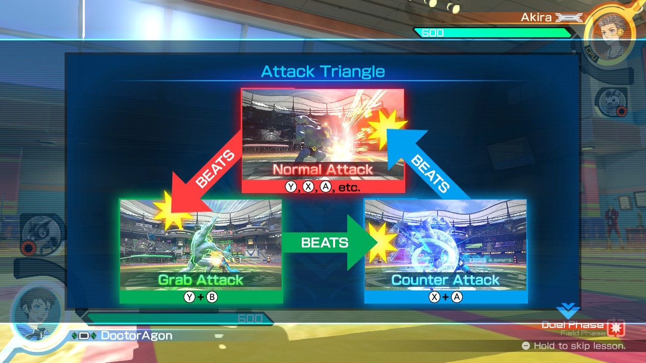 Triangular showdown in Pokkén