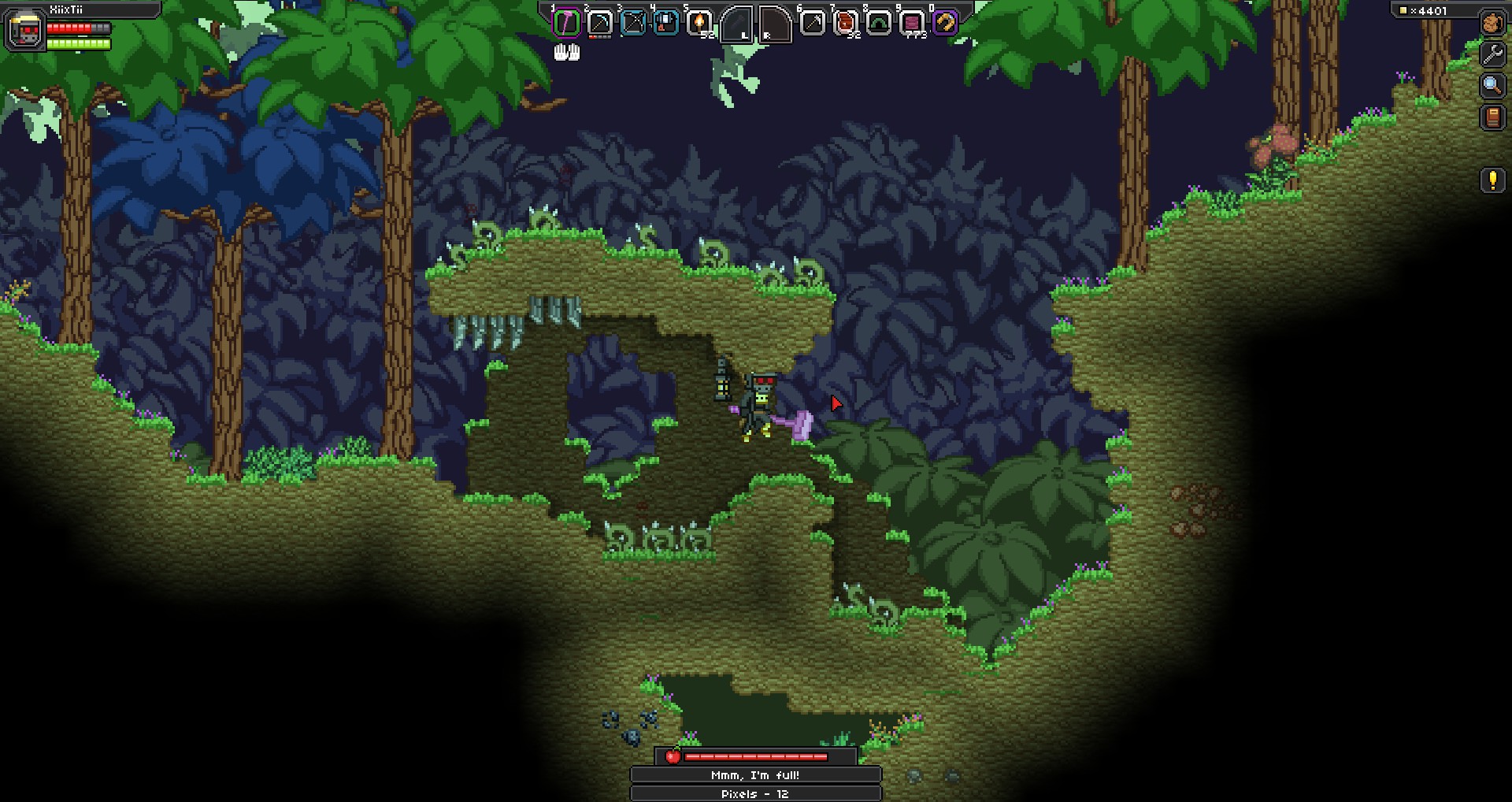 Discovering new worlds in Starbound