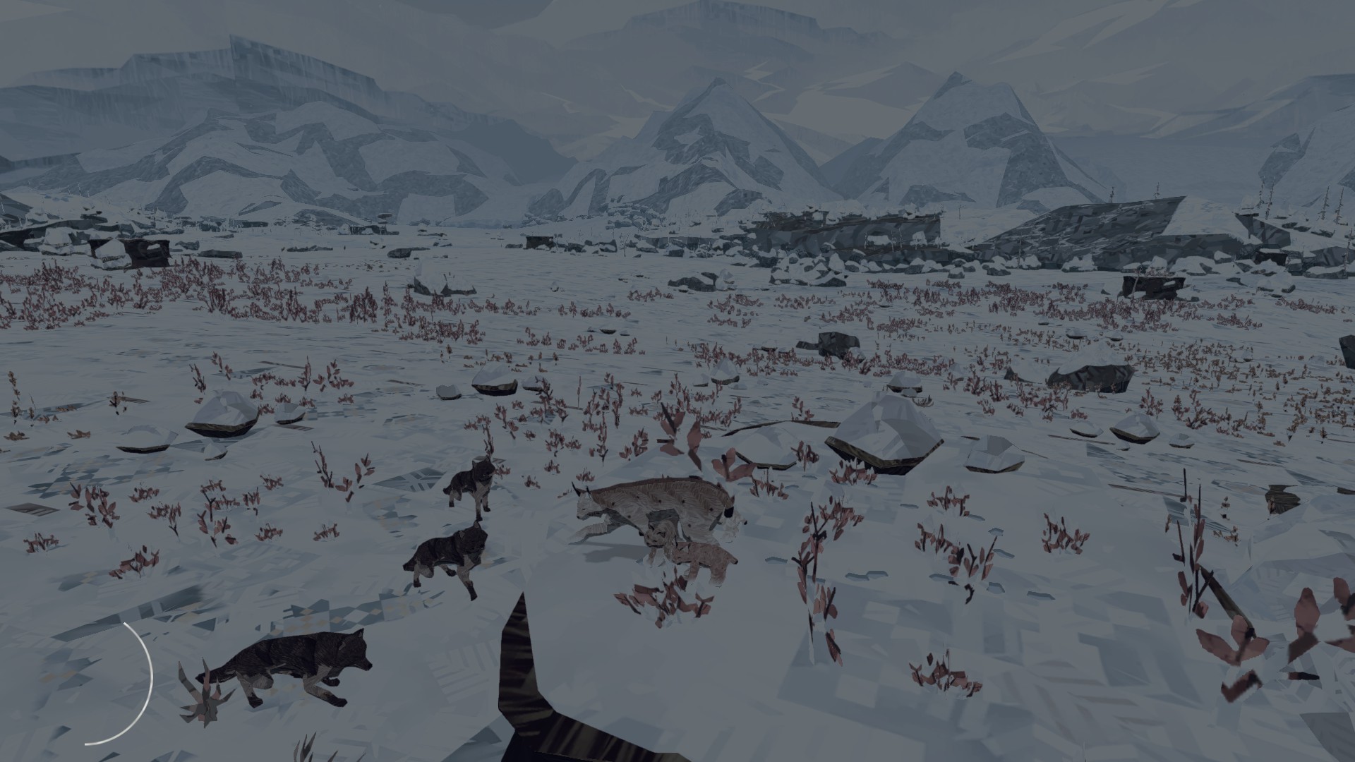 Interaction with wolves in the game