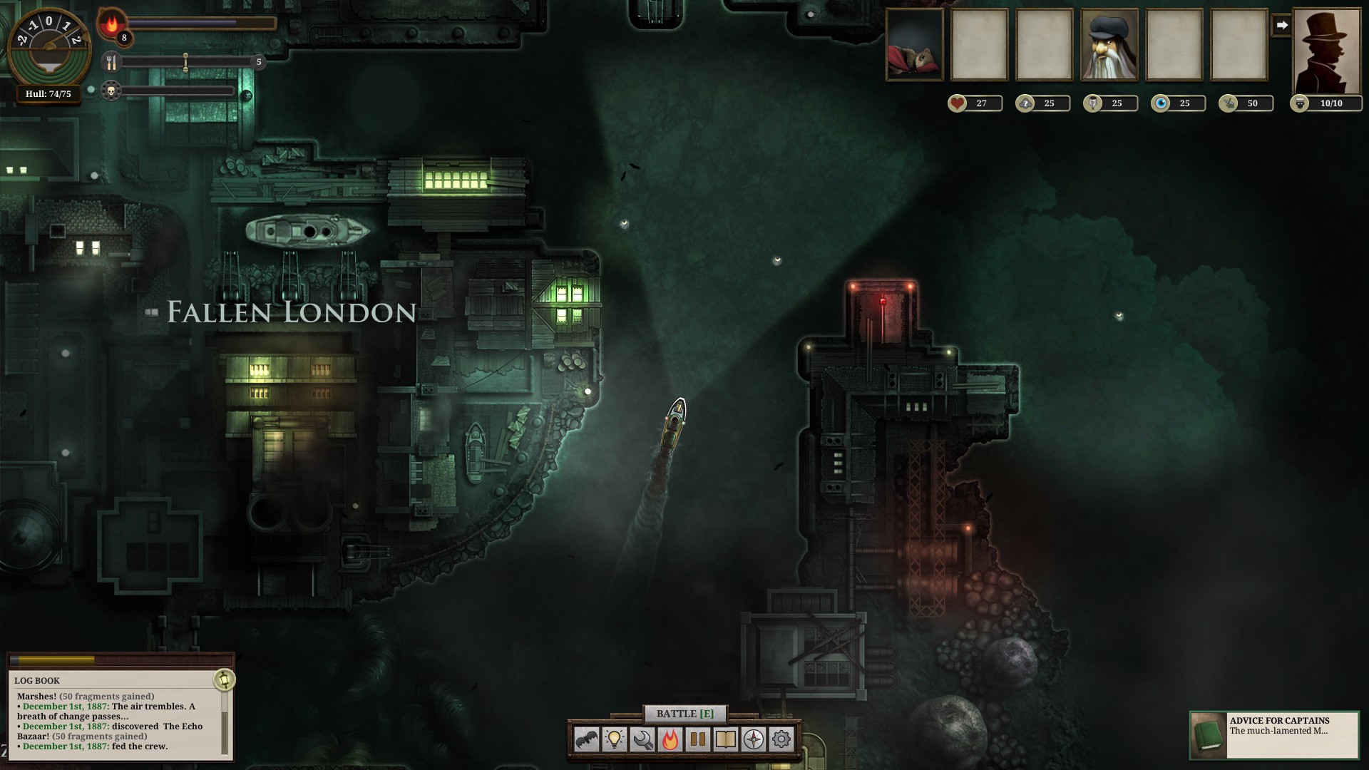 Screenshot showing London within the game