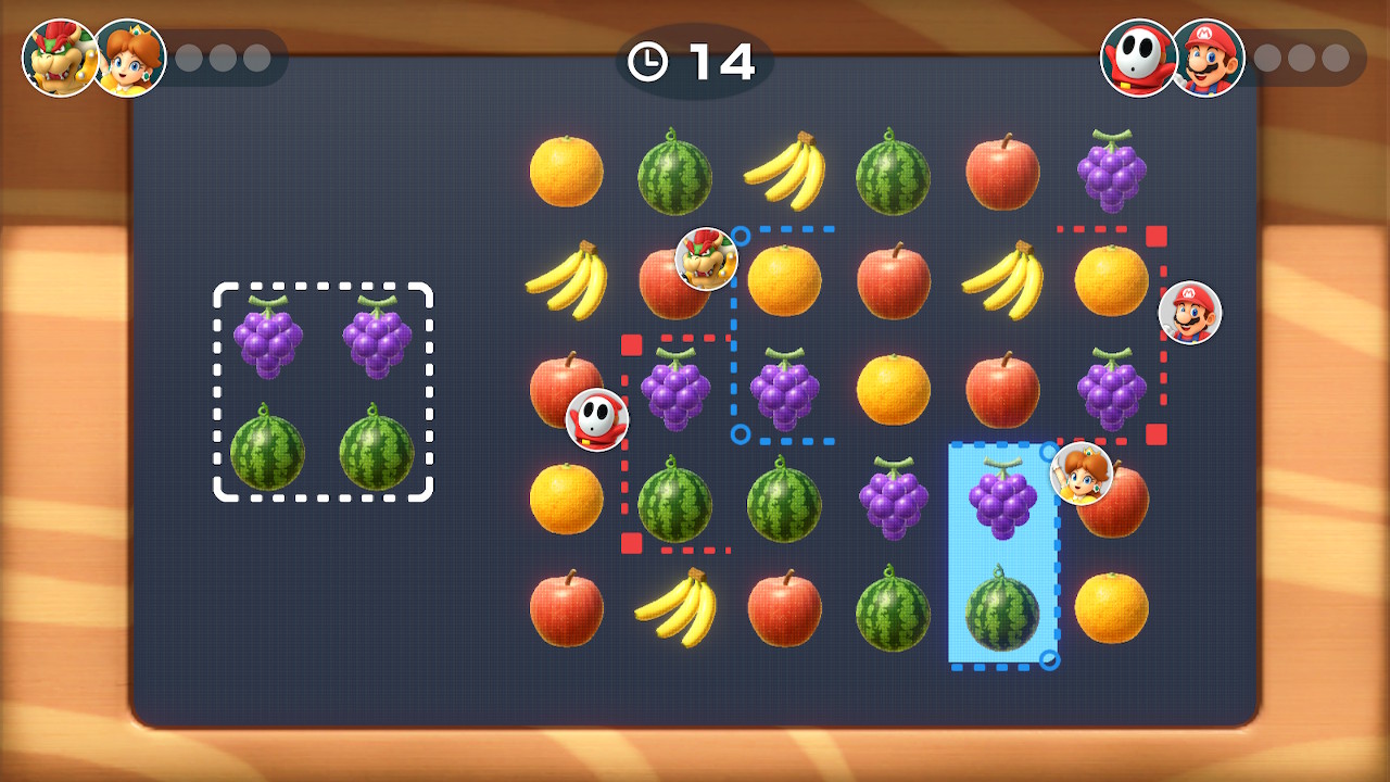 Fruit collecting mini-game